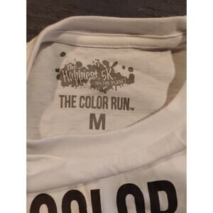 Color Run Unisex Outfit (Size Medium Shirt/ Size Large Shorts) Lightly Used